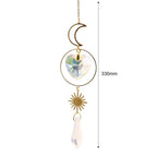 Hanging Sun Catcher Moon Light With Chain Pendant Ornament Crystal Balls  Catcher Wind-chime Rainbow Maker Crystal Hanging  Window Curtain Chandelier Outdoor Garden Home Decor Christmas Day Party Wedding Decoration Stevvex