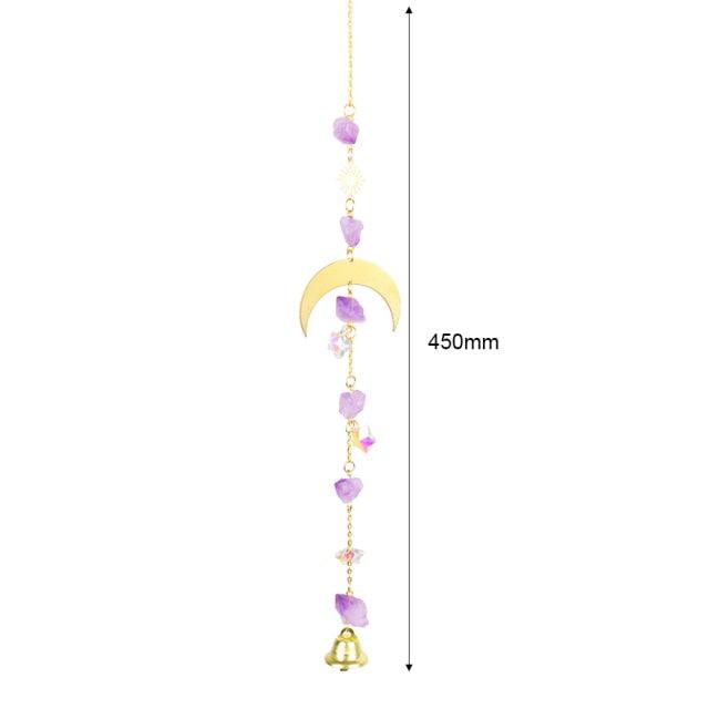 Hanging Sun Catcher Moon Light With Chain Pendant Ornament Crystal Balls  Catcher Wind-chime Rainbow Maker Crystal Hanging  Window Curtain Chandelier Outdoor Garden Home Decor Christmas Day Party Wedding Decoration Stevvex