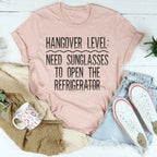 Hangover Level Tee Peachy Sunday