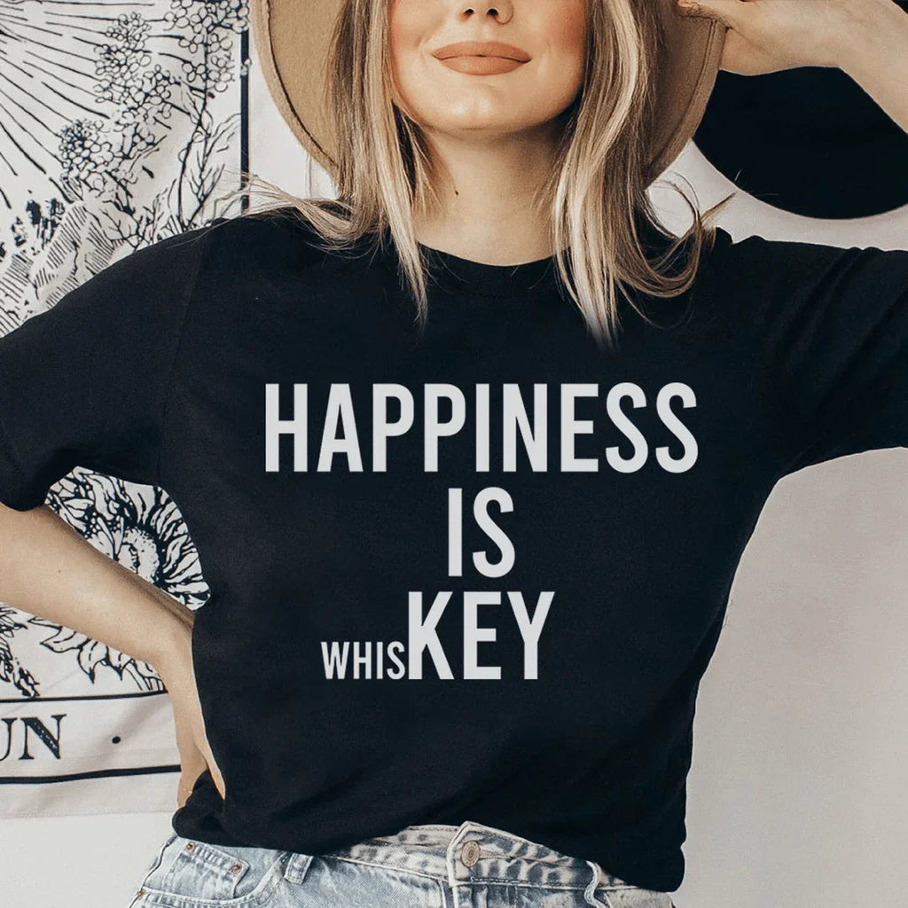 Happiness Is Key Tee Peachy Sunday