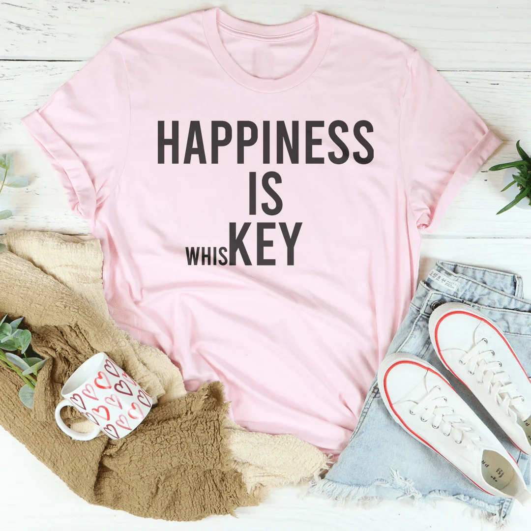 Happiness Is Key Tee Peachy Sunday