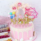 Happy Birthday Cake Topper Gold Cake Topper Acrylic Cake Topper Happy Birthday Cake Topper Cake Decoration Acrylic Letter Cake Toppers Party Supplies Happy Birthday Black Cake Decorations Stevvex