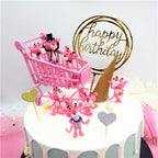 Happy Birthday Cake Topper Gold Cake Topper Acrylic Cake Topper Happy Birthday Cake Topper Cake Decoration Acrylic Letter Cake Toppers Party Supplies Happy Birthday Black Cake Decorations Stevvex