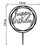 Happy Birthday Cake Topper Gold Cake Topper Acrylic Cake Topper Happy Birthday Cake Topper Cake Decoration Acrylic Letter Cake Toppers Party Supplies Happy Birthday Black Cake Decorations Stevvex