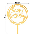 Happy Birthday Cake Topper Gold Cake Topper Acrylic Cake Topper Happy Birthday Cake Topper Cake Decoration Acrylic Letter Cake Toppers Party Supplies Happy Birthday Black Cake Decorations Stevvex