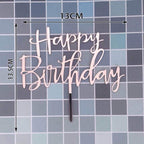 Happy Birthday Cake Topper Gold Cake Topper Acrylic Cake Topper Happy Birthday Cake Topper Cake Decoration Acrylic Letter Cake Toppers Party Supplies Happy Birthday Black Cake Decorations Stevvex