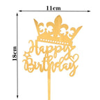 Happy Birthday Cake Topper Gold Cake Topper Acrylic Cake Topper Happy Birthday Cake Topper Cake Decoration Acrylic Letter Cake Toppers Party Supplies Happy Birthday Black Cake Decorations Stevvex