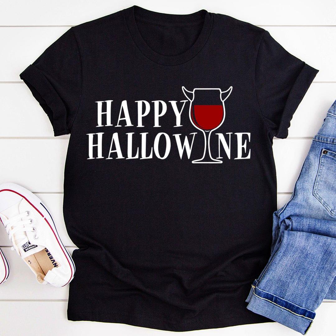 Happy Hallowine Tee Peachy Sunday
