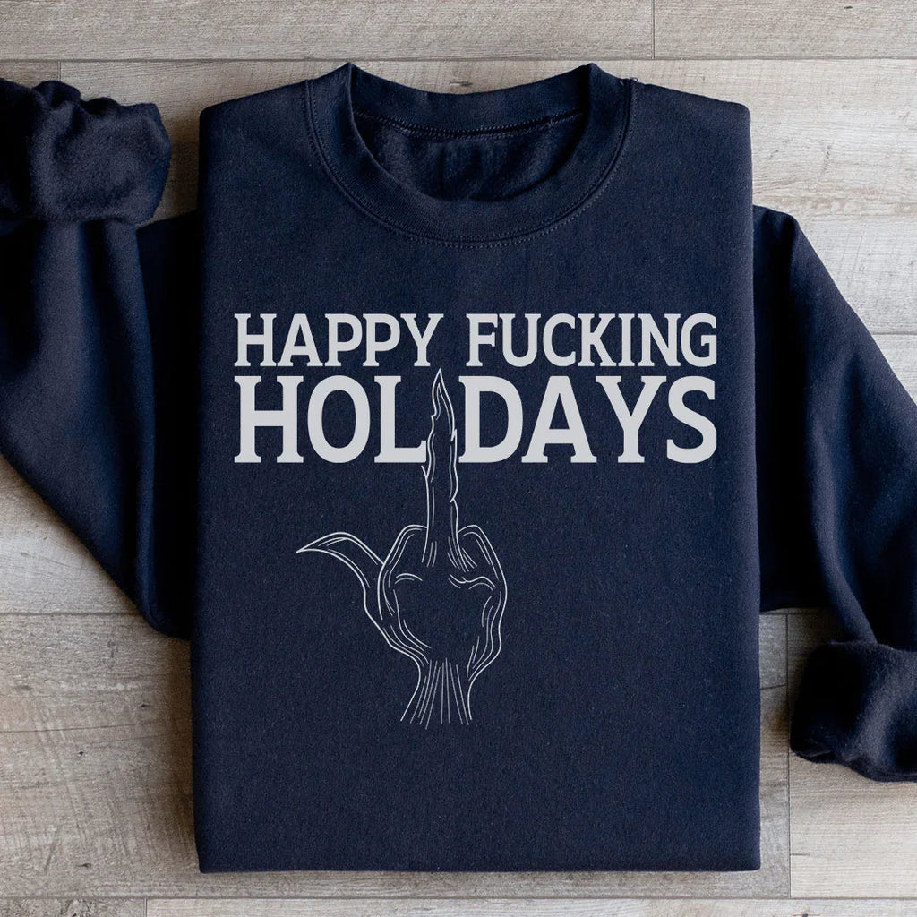 Happy Holidays Sweatshirt Peachy Sunday