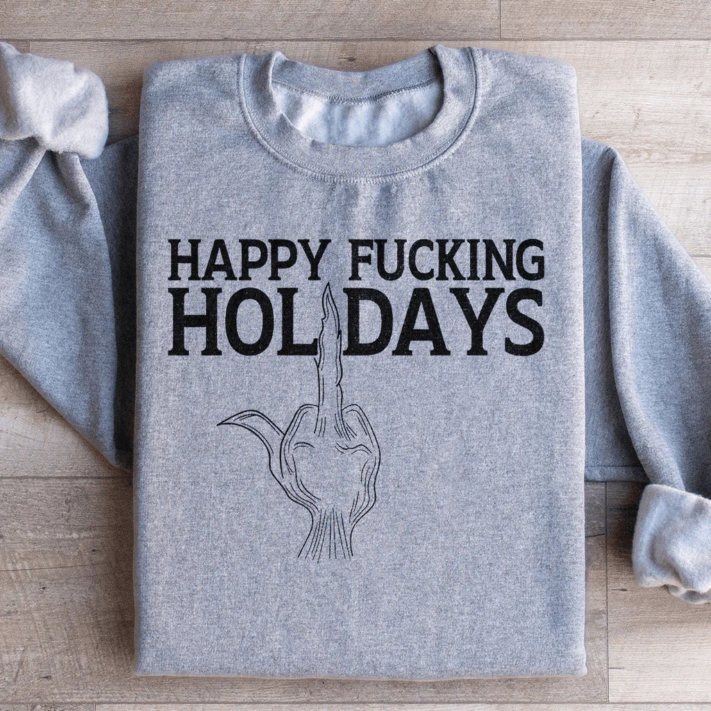 Happy Holidays Sweatshirt Peachy Sunday
