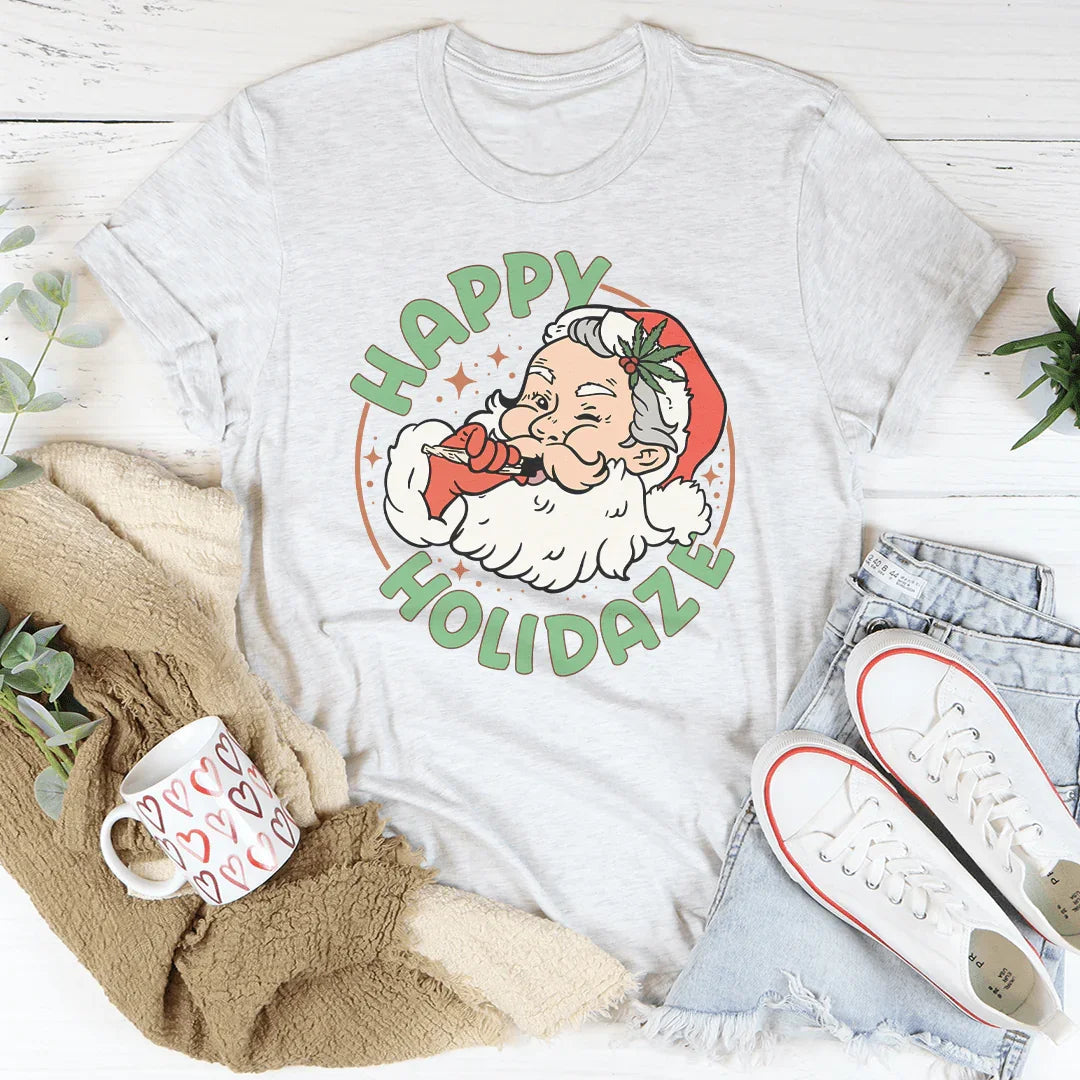 Happy Holidaze Tee Peachy Sunday