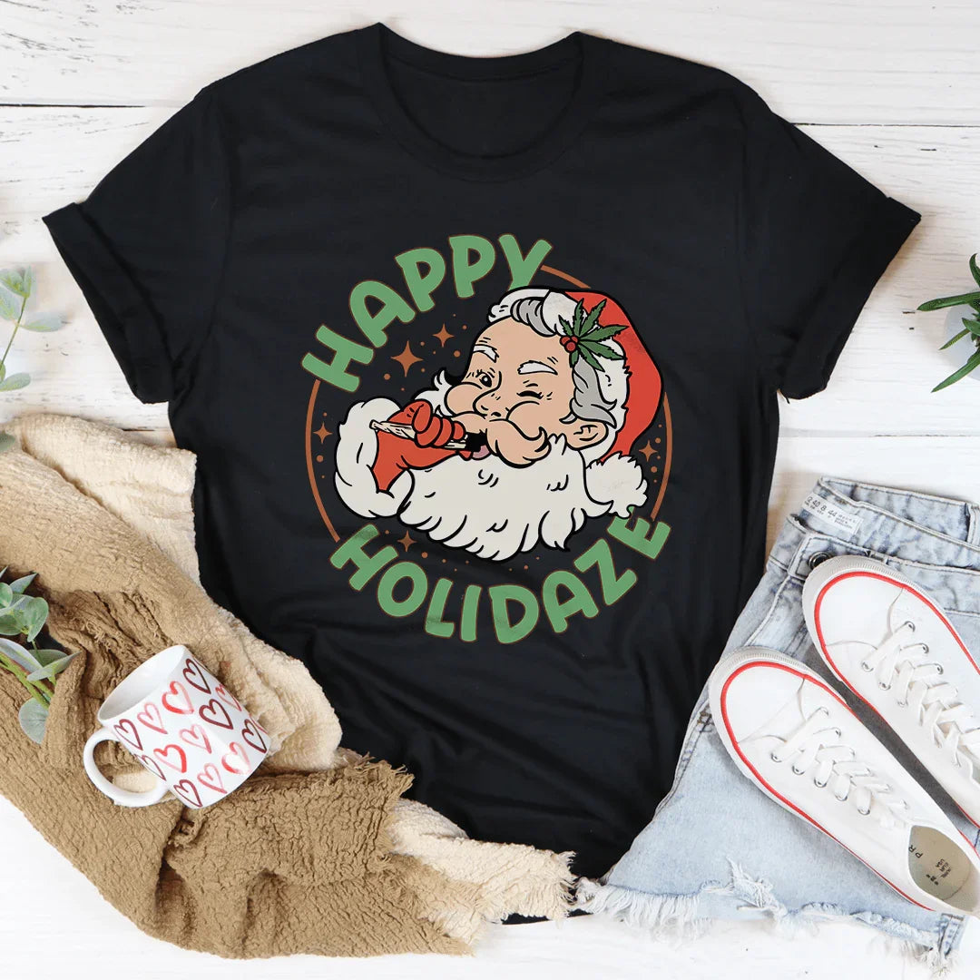 Happy Holidaze Tee Peachy Sunday