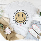 Happy Wife Happy Life Tee Peachy Sunday
