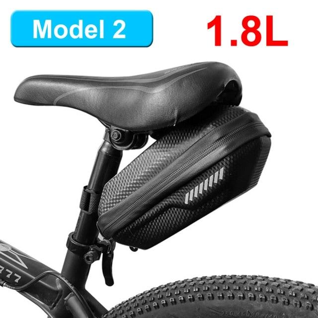 Hard Shell Bicycle Bag Waterproof Cycling Road Bike Tool Bag Night Reflective Bag Bike Accessories Bike Bag Bicycle Bag Under Hard Shell Bike Seat Bag with Silver Reflective Strip Bike Bag For Mountain Road Bike Stevvex