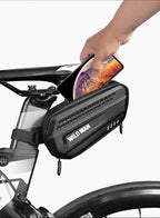 Hard Shell Bicycle Bag Waterproof Cycling Road Bike Tool Bag Night Reflective Bag Bike Accessories Bike Bag Bicycle Bag Under Hard Shell Bike Seat Bag with Silver Reflective Strip Bike Bag For Mountain Road Bike Stevvex