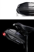 Hard Shell Bicycle Bag Waterproof Cycling Road Bike Tool Bag Night Reflective Bag Bike Accessories Bike Bag Bicycle Bag Under Hard Shell Bike Seat Bag with Silver Reflective Strip Bike Bag For Mountain Road Bike Stevvex