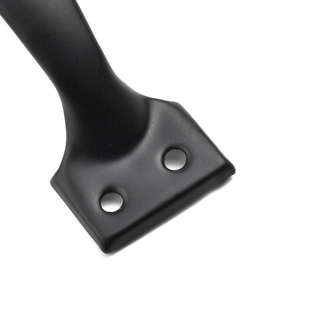 Hardware Iron Art Pull Garage Gate Door Handle Black Cast Iron Furniture Hardware Home Shed Garage For Sliding Barn Door Pull Black, Farmhouse, Cast Iron, Metal, Grab Bar Barn Door Handle, Strong Closet Sliding Door Pull Stevvex