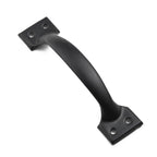 Hardware Iron Art Pull Garage Gate Door Handle Black Cast Iron Furniture Hardware Home Shed Garage For Sliding Barn Door Pull Black, Farmhouse, Cast Iron, Metal, Grab Bar Barn Door Handle, Strong Closet Sliding Door Pull Stevvex