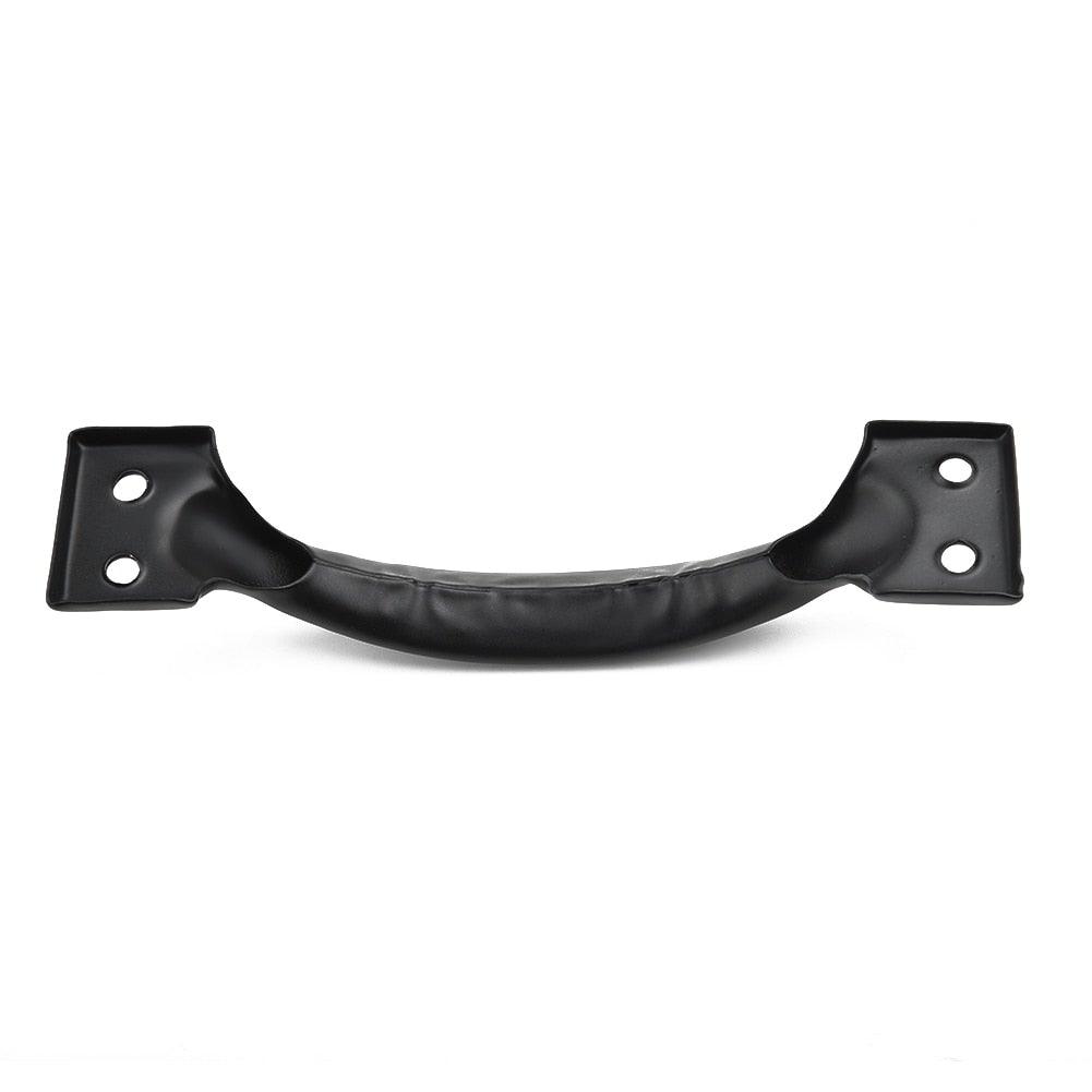 Hardware Iron Art Pull Garage Gate Door Handle Black Cast Iron Furniture Hardware Home Shed Garage For Sliding Barn Door Pull Black, Farmhouse, Cast Iron, Metal, Grab Bar Barn Door Handle, Strong Closet Sliding Door Pull Stevvex