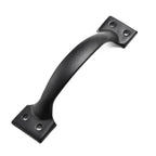 Hardware Iron Art Pull Garage Gate Door Handle Black Cast Iron Furniture Hardware Home Shed Garage For Sliding Barn Door Pull Black, Farmhouse, Cast Iron, Metal, Grab Bar Barn Door Handle, Strong Closet Sliding Door Pull Stevvex