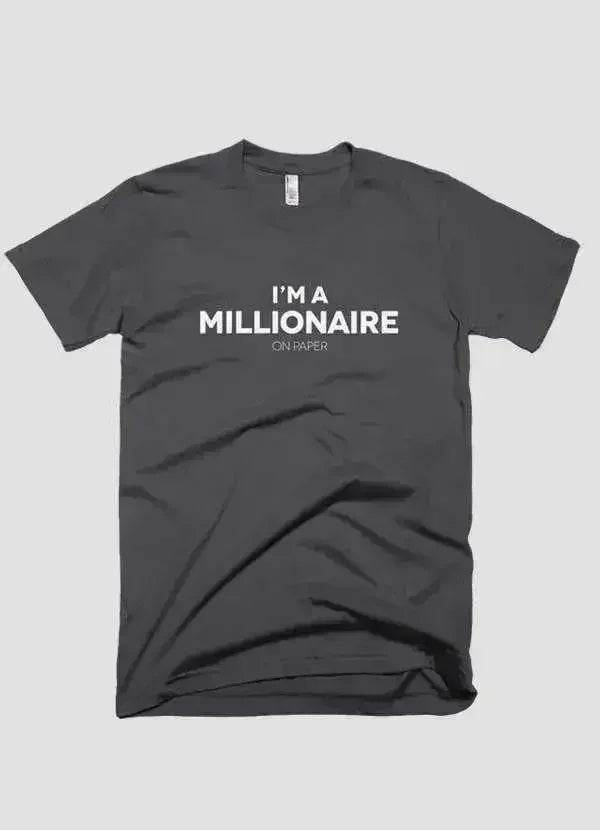 I m a millionaire on paper T-shirt - SJB-DIAMOND ELITES