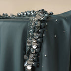 Haute Couture Abaya, Heavy-Crafted 3-Layer Cape Abaya (MA096)