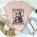 Have Yourself A Very Feral Christmas Tee Peachy Sunday