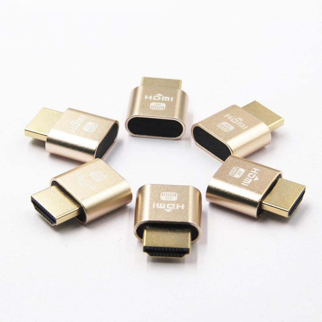 HDMI Virtual Display 4K HDMI Plug Display Cheat Virtual Plug HDMI High Resolution Virtual Monitor Display Emulator New Generation Headless Display Adapter Supports Up To 4K Stevvex
