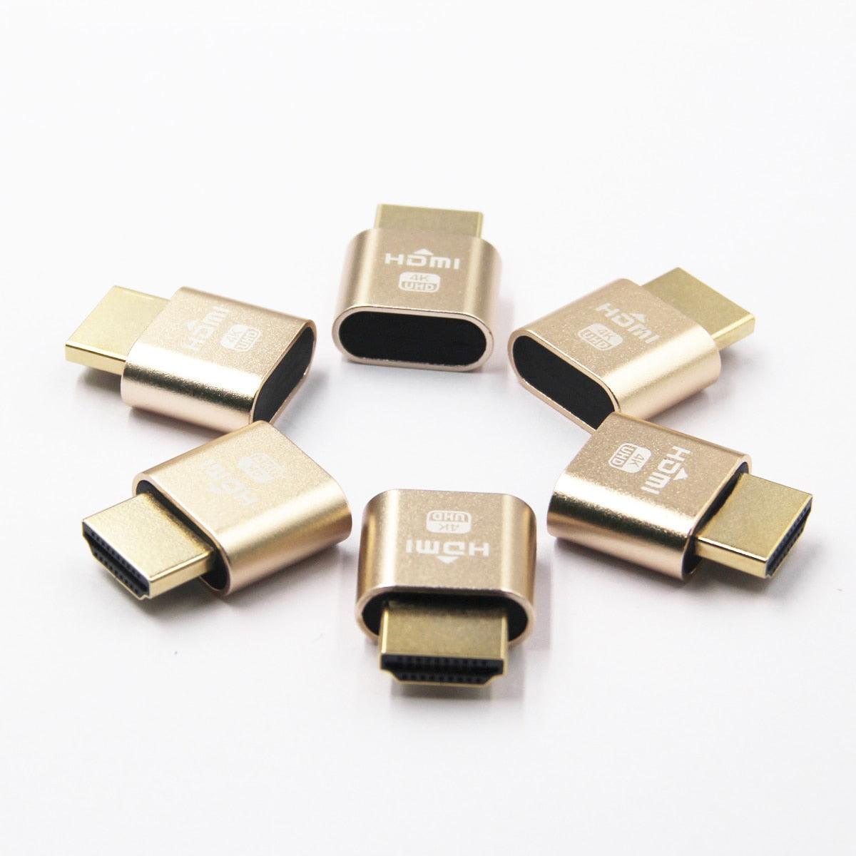 HDMI Virtual Display 4K HDMI Plug Display Cheat Virtual Plug HDMI High Resolution Virtual Monitor Display Emulator New Generation Headless Display Adapter Supports Up To 4K Stevvex