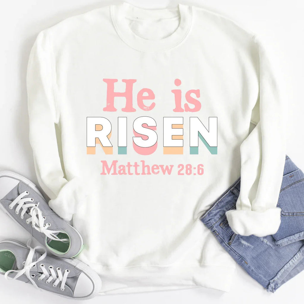 He Is Risen Sweatshirt - SJB-DIAMOND ELITES