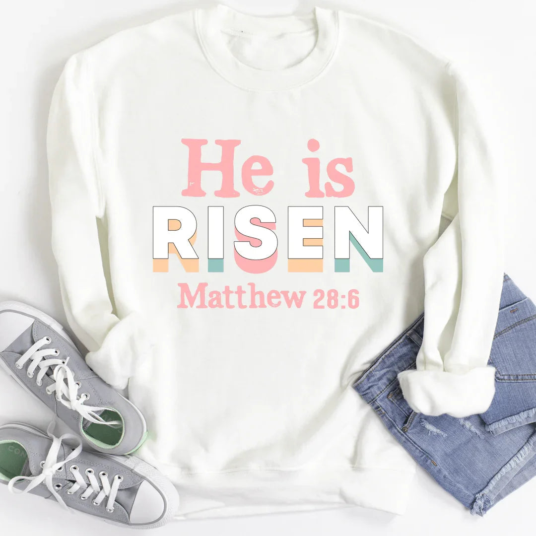 He Is Risen Sweatshirt - SJB-DIAMOND ELITES