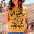 He Owns The Cattle On A Thousand Hills Tee Peachy Sunday