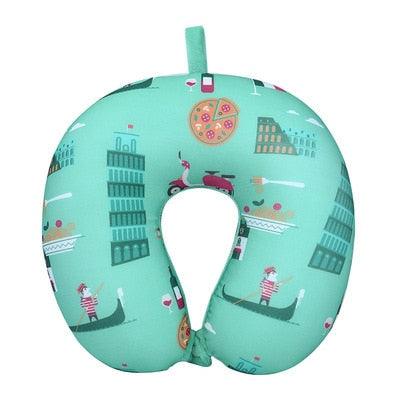 Health Care Cushion Airplane Flight Foam Particles Pillow For Travel Bohemia Beach U-Shaped Pillow Nanoparticles Neck Support Headrest Beach U Pillow Nanoparticles Neck Support Headrest Health Care Cushion Airplane Flight Stevvex