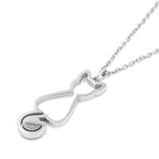 Heart And Wings Necklace Sterling Silver Angel Wing Pendant