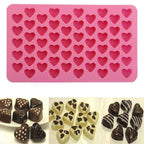Heart Cake Jelly Cookies Soap Mold Chocolate Baking Mould Tray Wax Ice Fashion Cake Tool Kitchen Accessories Heart Shape Silicone Molds Valentine's Chocolate Candy Molds Baking Jelly Mold Stevvex