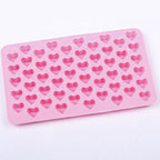 Heart Cake Jelly Cookies Soap Mold Chocolate Baking Mould Tray Wax Ice Fashion Cake Tool Kitchen Accessories Heart Shape Silicone Molds Valentine's Chocolate Candy Molds Baking Jelly Mold Stevvex