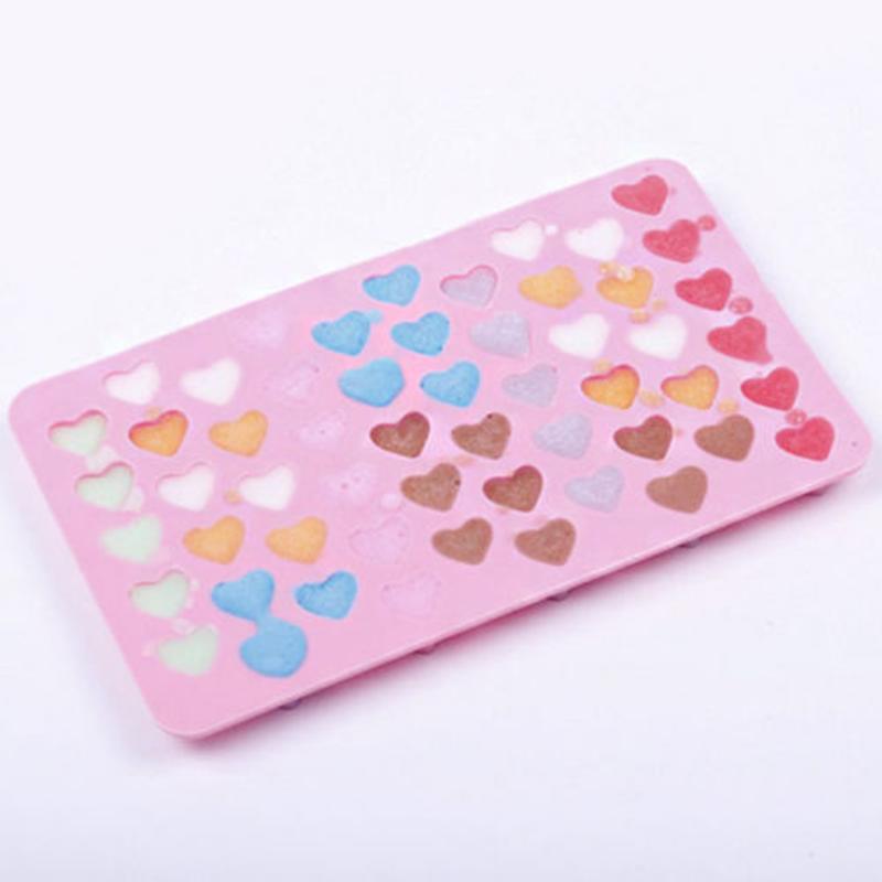 Heart Cake Jelly Cookies Soap Mold Chocolate Baking Mould Tray Wax Ice Fashion Cake Tool Kitchen Accessories Heart Shape Silicone Molds Valentine's Chocolate Candy Molds Baking Jelly Mold Stevvex