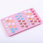 Heart Cake Jelly Cookies Soap Mold Chocolate Baking Mould Tray Wax Ice Fashion Cake Tool Kitchen Accessories Heart Shape Silicone Molds Valentine's Chocolate Candy Molds Baking Jelly Mold Stevvex
