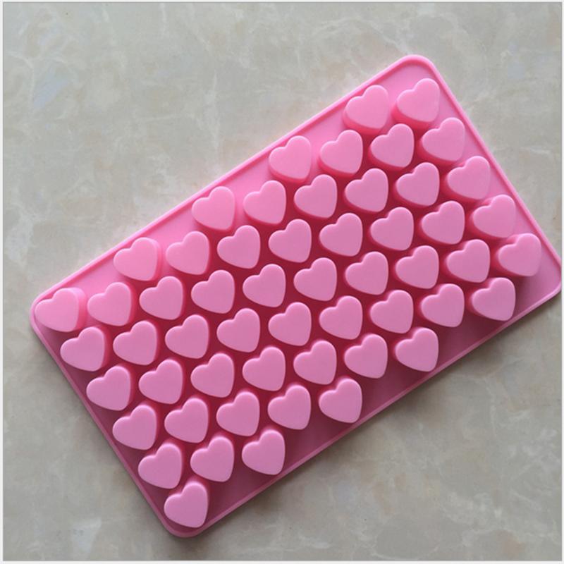 Heart Cake Jelly Cookies Soap Mold Chocolate Baking Mould Tray Wax Ice Fashion Cake Tool Kitchen Accessories Heart Shape Silicone Molds Valentine's Chocolate Candy Molds Baking Jelly Mold Stevvex