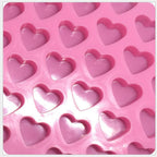 Heart Cake Jelly Cookies Soap Mold Chocolate Baking Mould Tray Wax Ice Fashion Cake Tool Kitchen Accessories Heart Shape Silicone Molds Valentine's Chocolate Candy Molds Baking Jelly Mold Stevvex