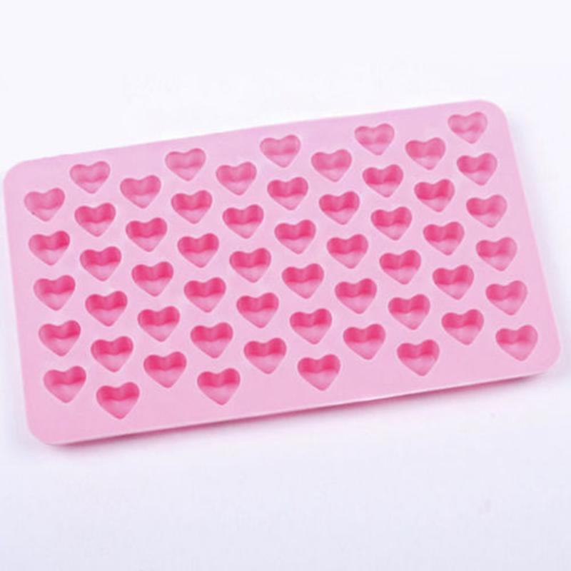 Heart Cake Jelly Cookies Soap Mold Chocolate Baking Mould Tray Wax Ice Fashion Cake Tool Kitchen Accessories Heart Shape Silicone Molds Valentine's Chocolate Candy Molds Baking Jelly Mold Stevvex