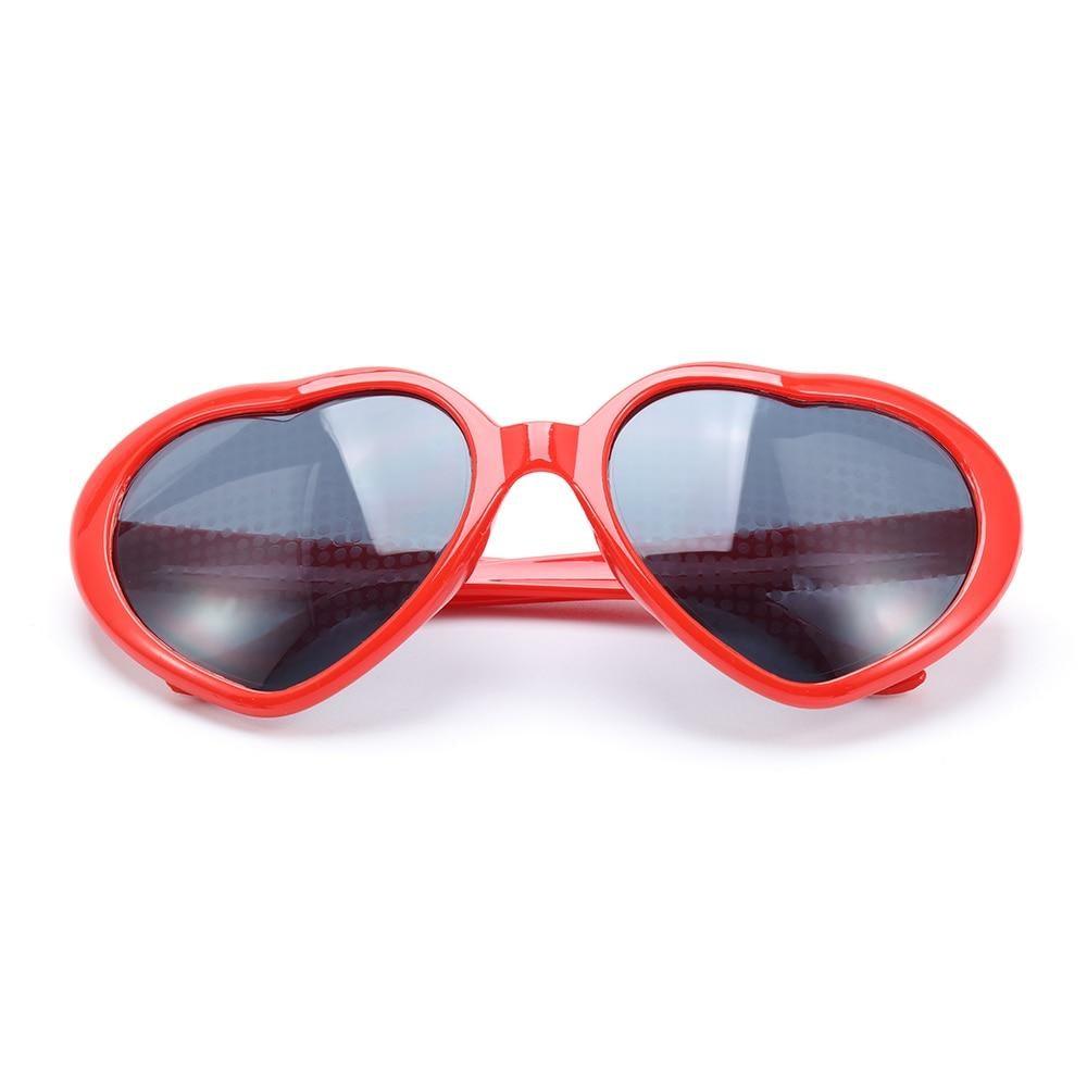 Heart Effect Diffraction Glasses That Turn Lights into Hearts Shaped Love Effects Glasses  Watch The Lights Change to Heart Shape At Night Diffraction Glasses For Unisex Sunglasses Stevvex