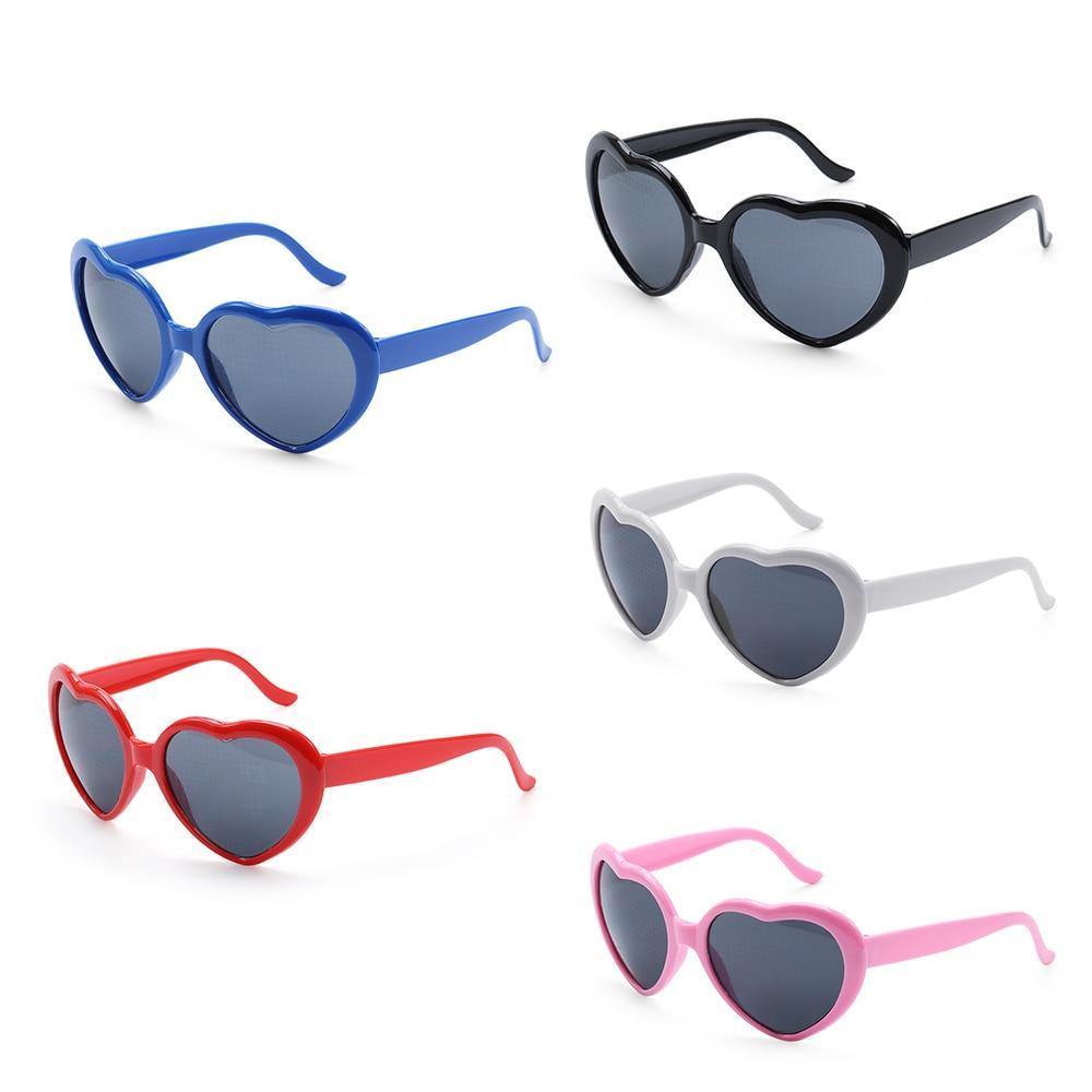 Heart Effect Diffraction Glasses That Turn Lights into Hearts Shaped Love Effects Glasses  Watch The Lights Change to Heart Shape At Night Diffraction Glasses For Unisex Sunglasses Stevvex
