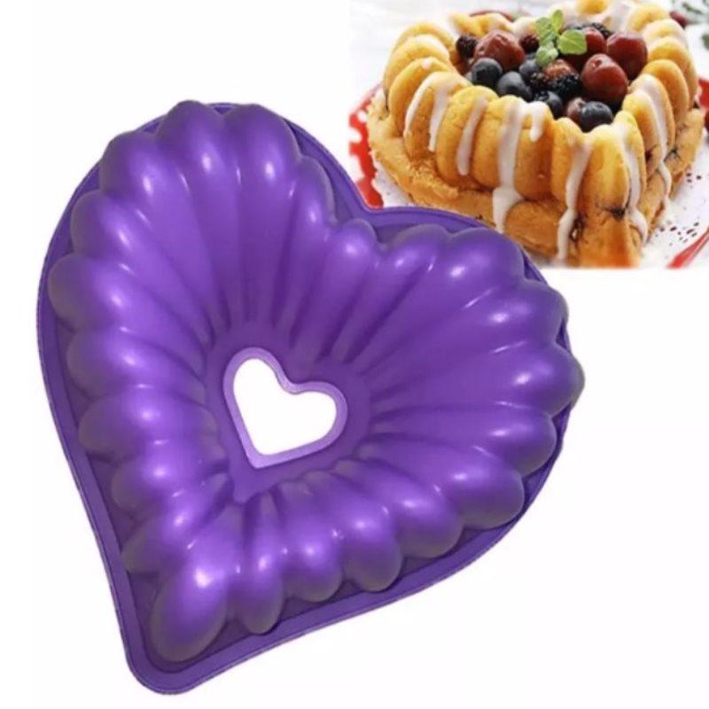 Heart Love Jelly Silicone Cake Mould Mold Baking 3D Decorating Tools Heart Love Cake Mold Trays Silicone Baking Pan  Mold Baking Cake Pan For Bread Muffin Cake Baking Tools For Kitchen Stevvex