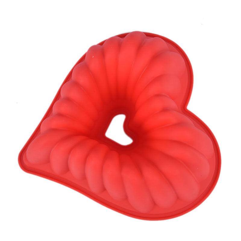 Heart Love Jelly Silicone Cake Mould Mold Baking 3D Decorating Tools Heart Love Cake Mold Trays Silicone Baking Pan  Mold Baking Cake Pan For Bread Muffin Cake Baking Tools For Kitchen Stevvex