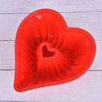 Heart Love Jelly Silicone Cake Mould Mold Baking 3D Decorating Tools Heart Love Cake Mold Trays Silicone Baking Pan  Mold Baking Cake Pan For Bread Muffin Cake Baking Tools For Kitchen Stevvex