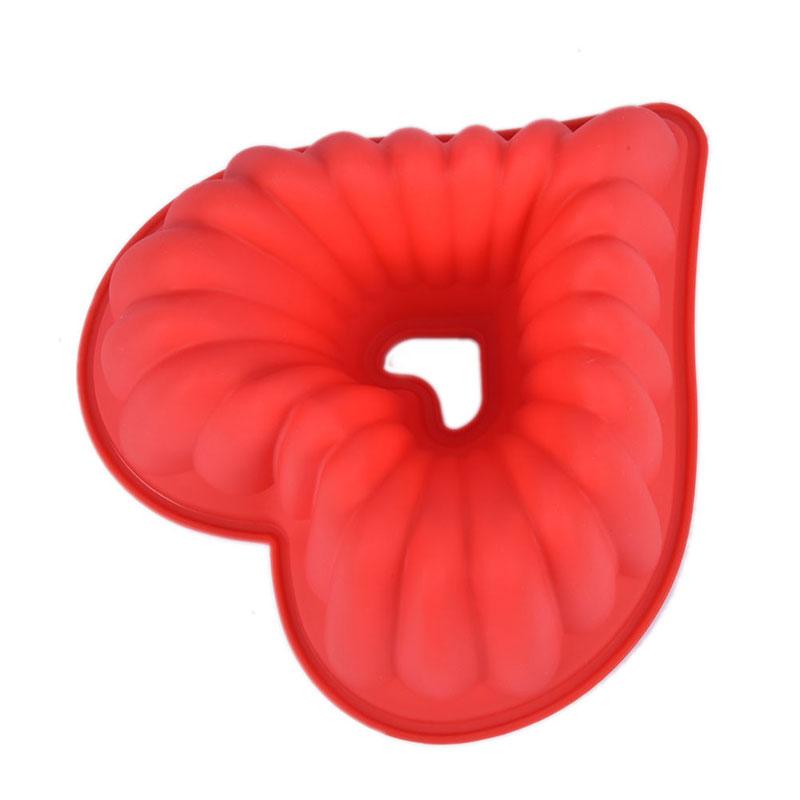 Heart Love Jelly Silicone Cake Mould Mold Baking 3D Decorating Tools Heart Love Cake Mold Trays Silicone Baking Pan  Mold Baking Cake Pan For Bread Muffin Cake Baking Tools For Kitchen Stevvex
