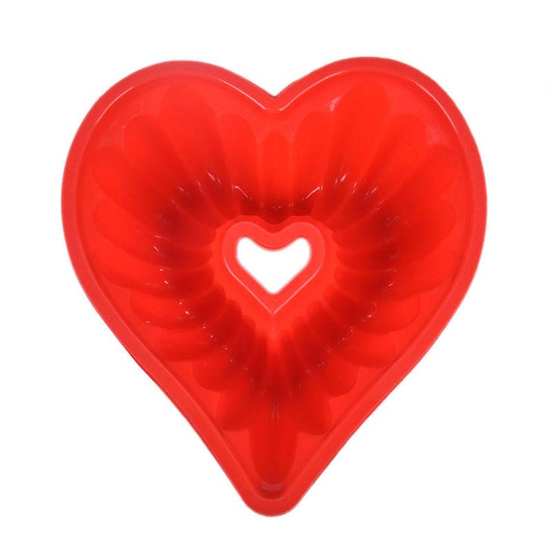 Heart Love Jelly Silicone Cake Mould Mold Baking 3D Decorating Tools Heart Love Cake Mold Trays Silicone Baking Pan  Mold Baking Cake Pan For Bread Muffin Cake Baking Tools For Kitchen Stevvex