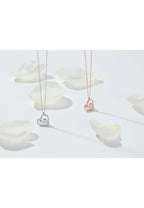 Heart Mum Pendant Necklace Rosegold
