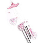 Heart Plastic Crystal  Metal Tubes Wind Chime Home Garden Decoration Gift Car Outdoor Heart Wind Chimes Decoration Gift for Mom Heart Wind Bell  Heart Wind Catcher Aluminum  Outdoor Yard Garden Decor Wind Chimes Stevvex